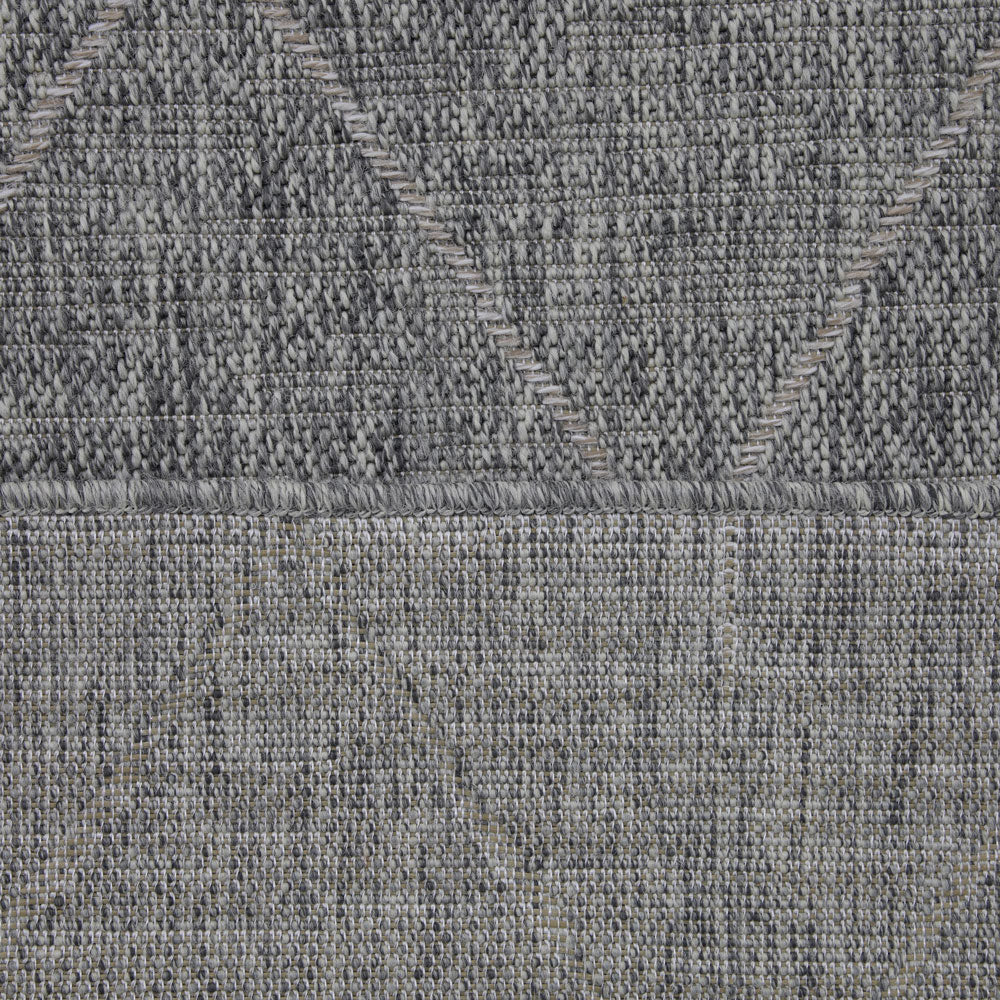 Neutral Trellis Living Room Rug - Mahoni