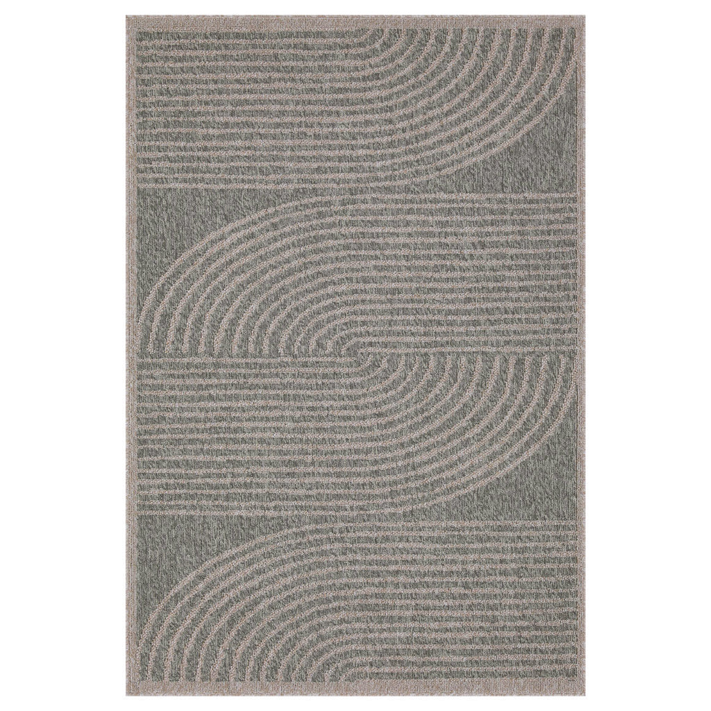 Art Deco Grey Living Room Rug - Reine