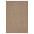 Plain Jute Brown Living Room Rug - Saule