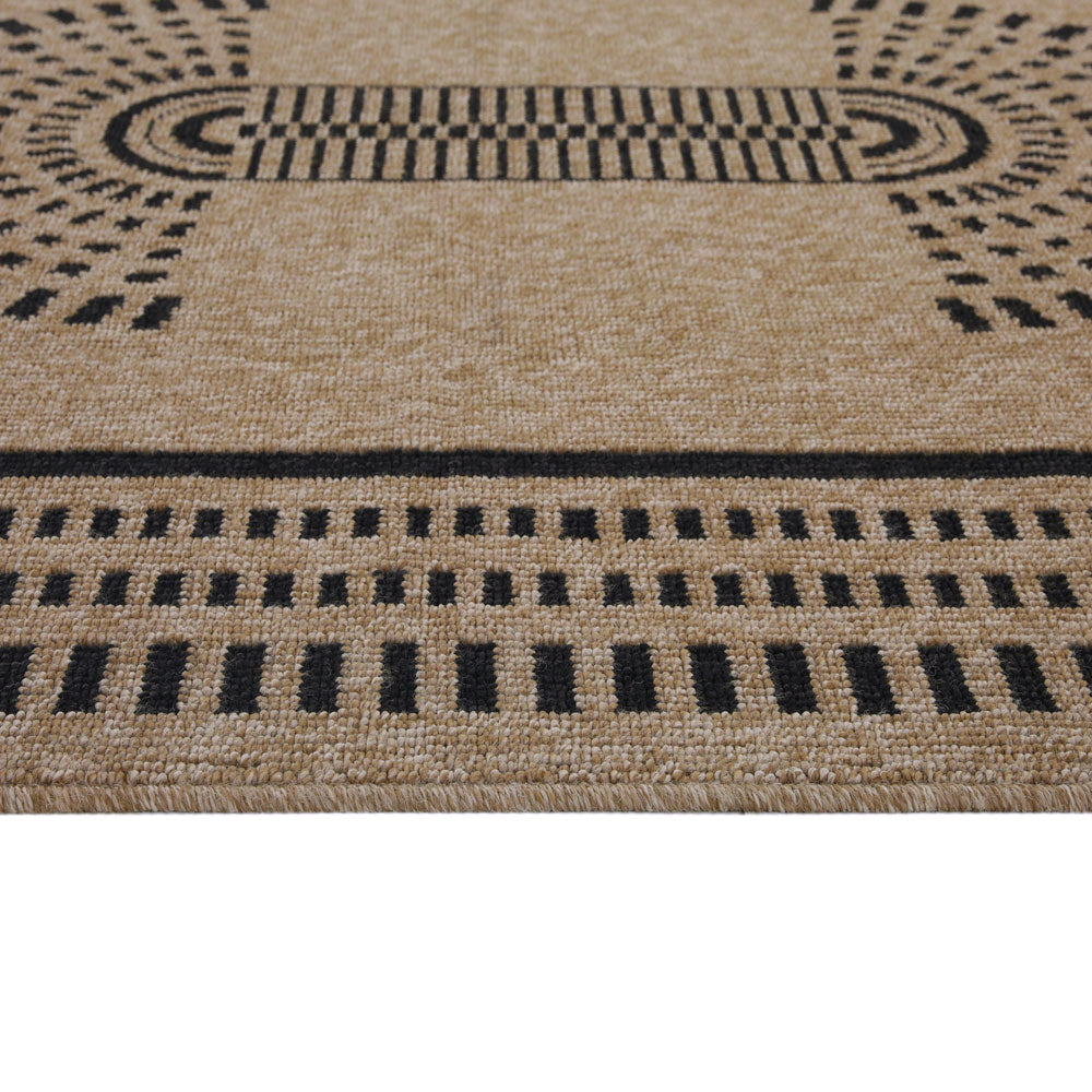 Jute Tone Aztec Area Rug - Prele