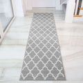 Trellis Grey Runner Rug