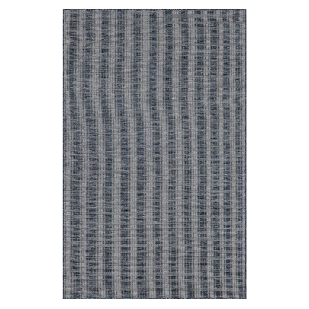 Navy Blue Mottled Outdoor Rug