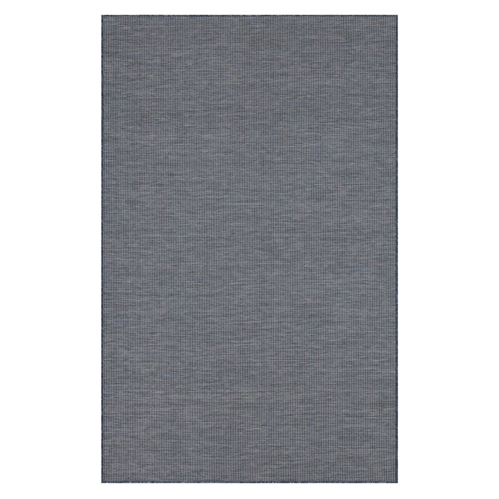 Navy Blue Mottled Outdoor Rug