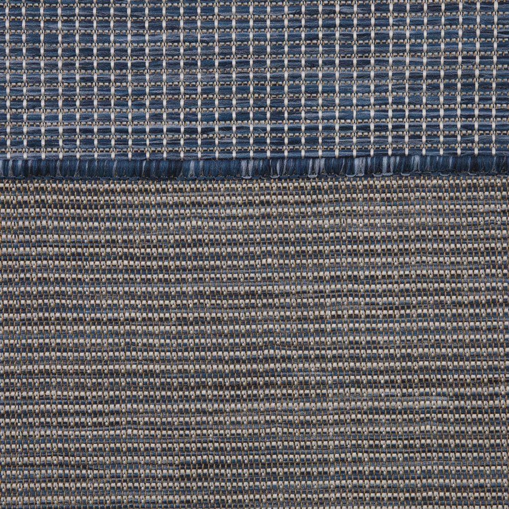 Navy Blue Mottled Outdoor Rug