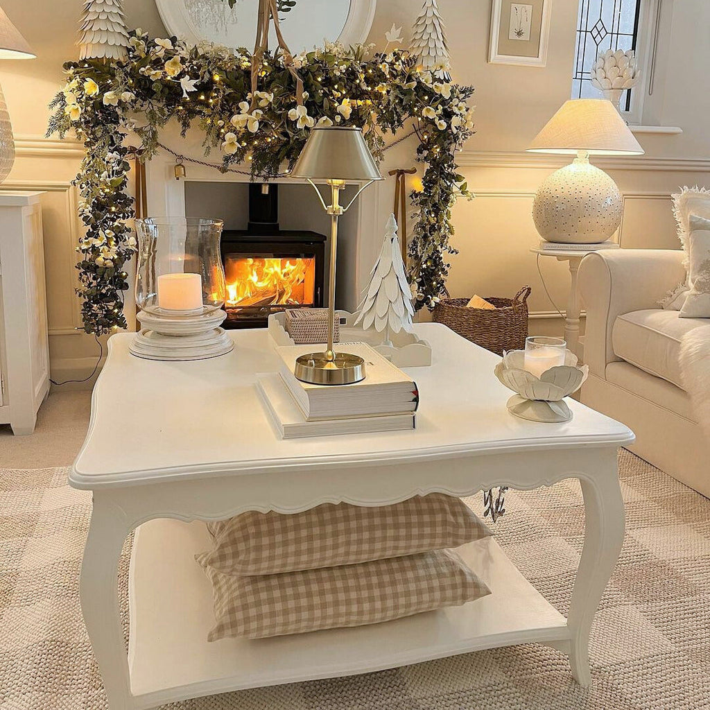 Chunky Beige Wool Style Rug - Etta