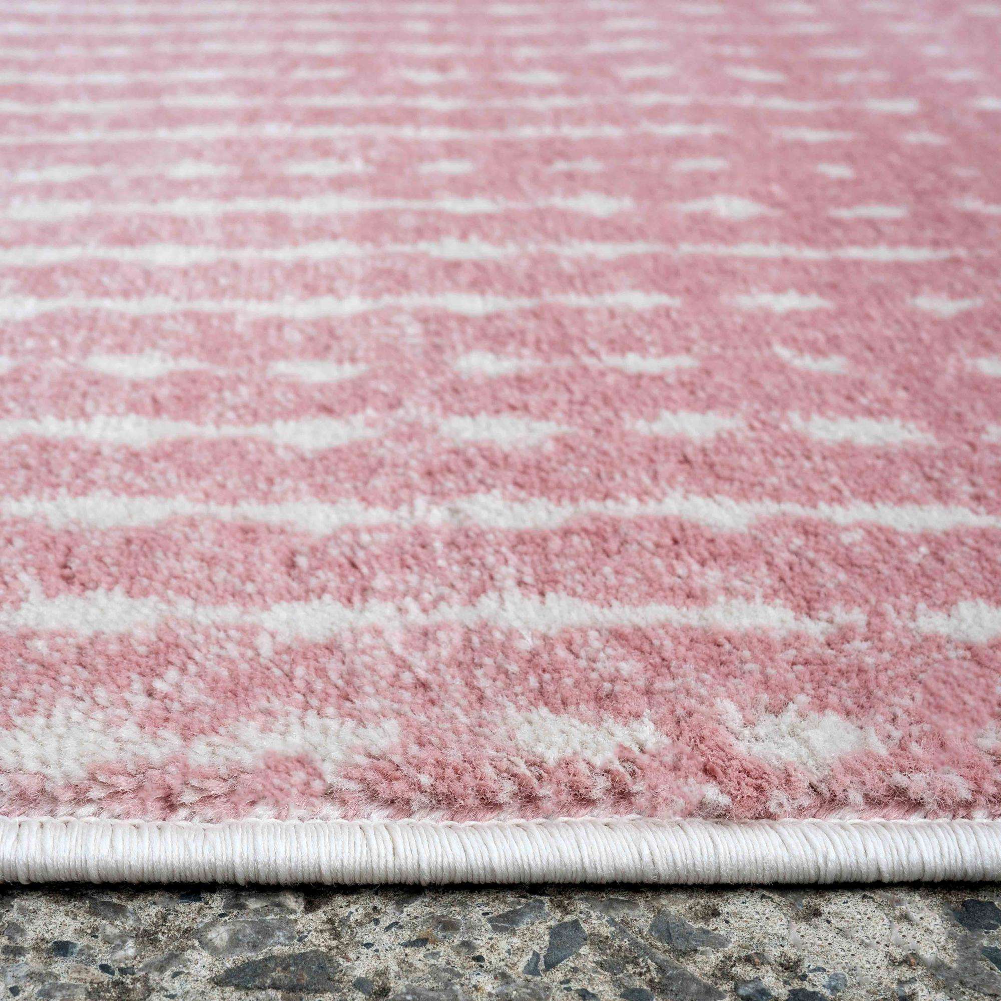 Modern Blush Spotted Ombre Effect Runner Rug - Dottie