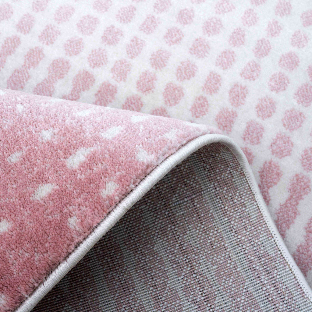 Modern Blush Spotted Ombre Effect Runner Rug - Dottie