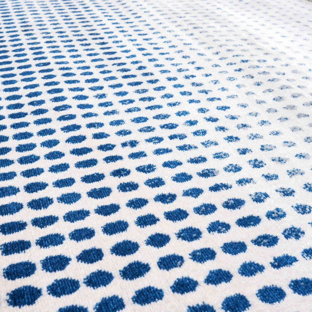 Modern Blue Spotted Ombre Effect Runner Rug - Dottie