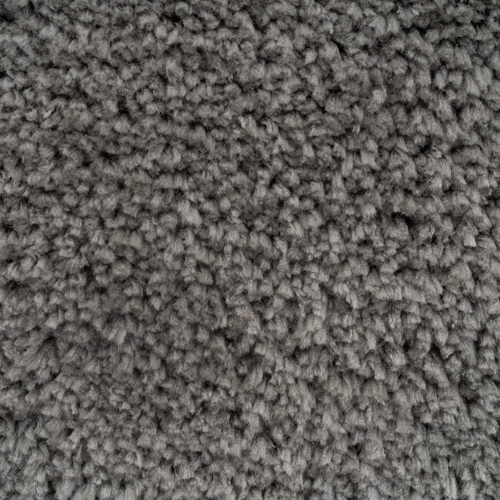 Premium Grey Shaggy Circle Rug - Dove
