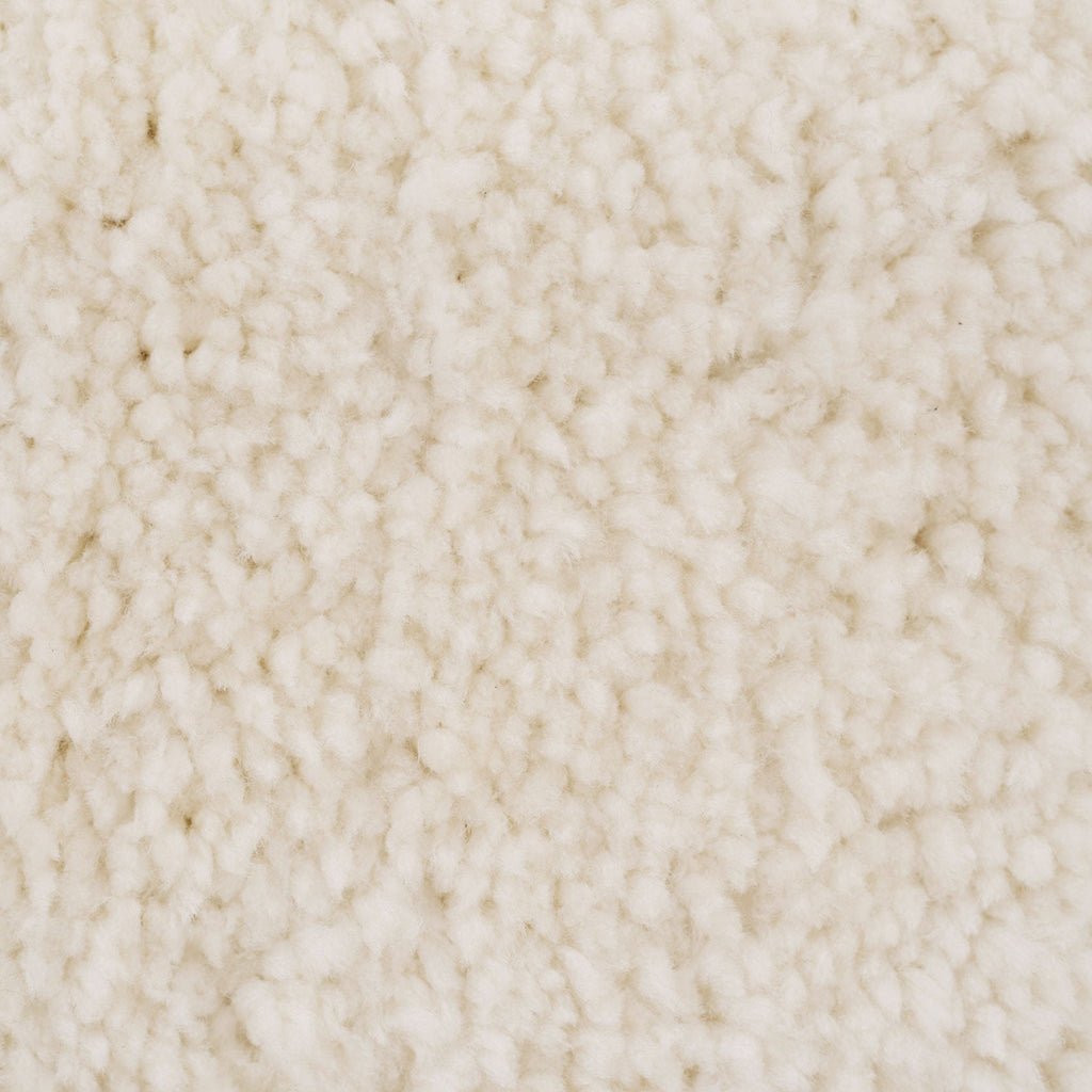 Premium Cream Shaggy Circle Rug - Lace