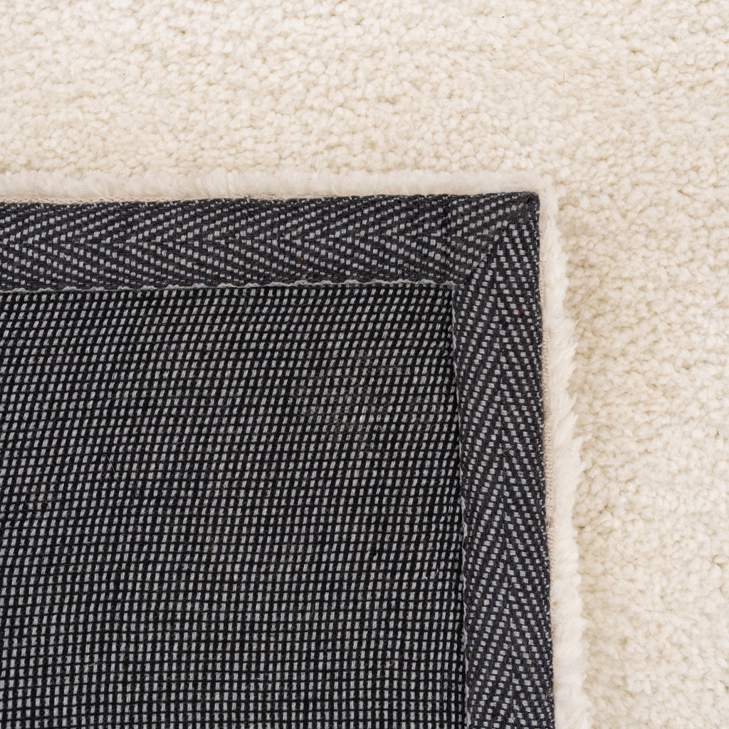 Premium Cream Shaggy Circle Rug - Lace