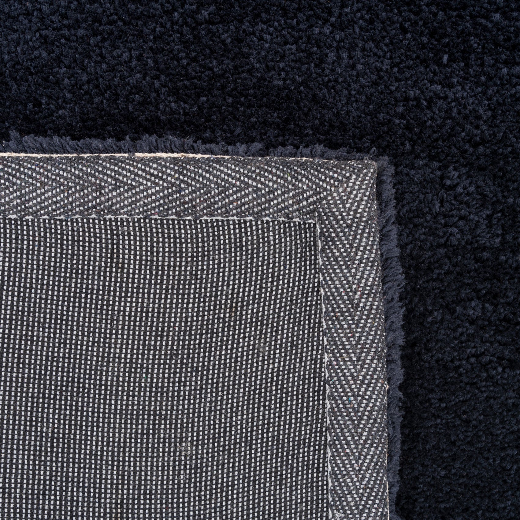 Navy Blue Shaggy Rug