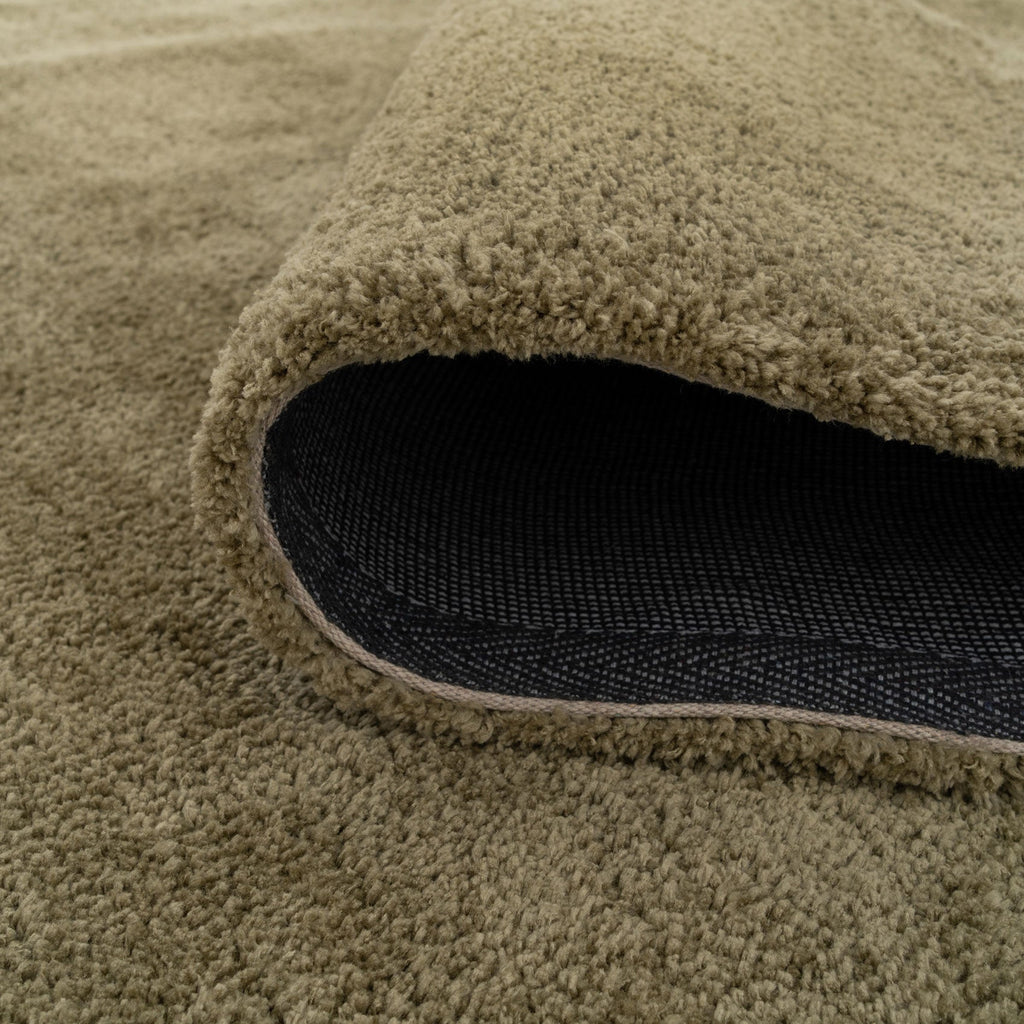 Premium Sage Green Shaggy Circle Rug - Sage