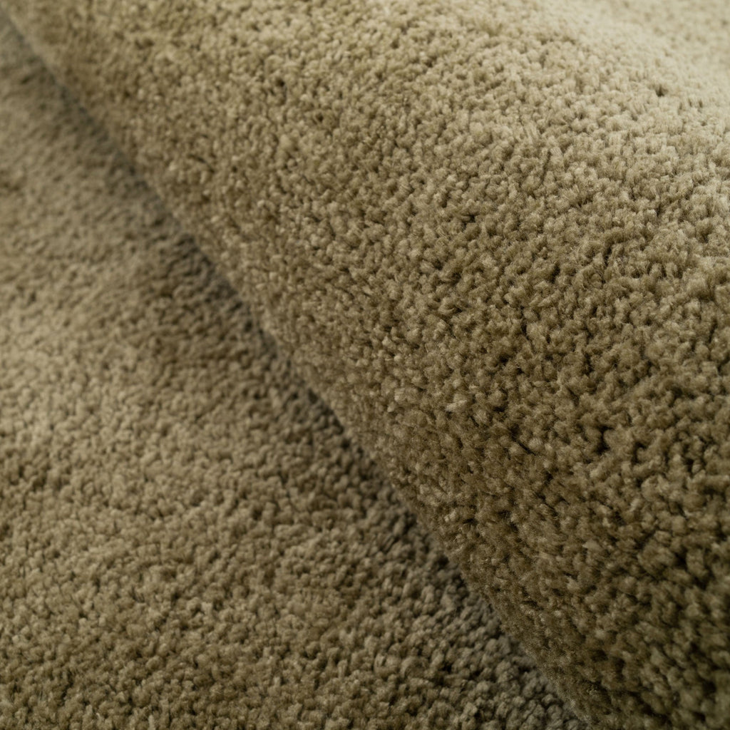 Premium Sage Green Shaggy Circle Rug - Sage