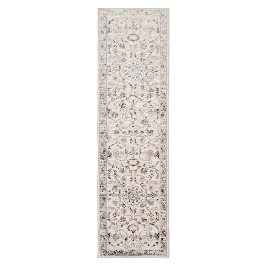 Elegant Floral Border Runner - Eshana