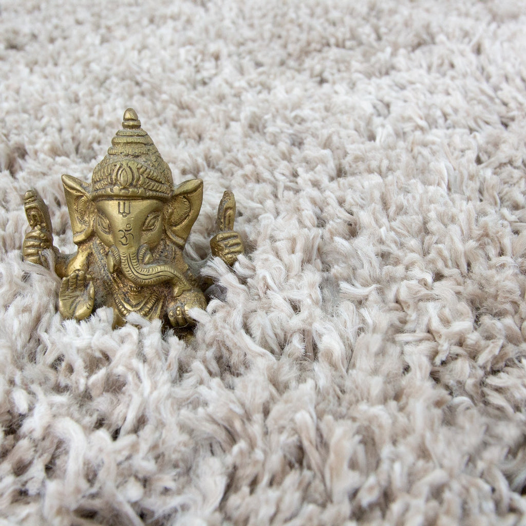 Soft Everyday Beige Shaggy Runner Rug