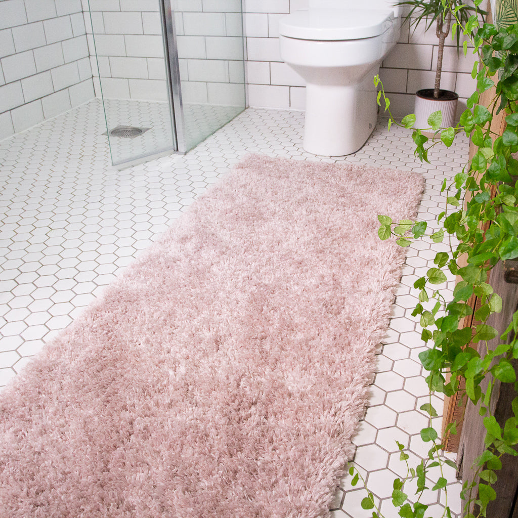 Soft Everyday Blush Pink Shaggy Rug
