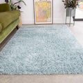 Soft Everyday Duck Egg Shaggy Rug