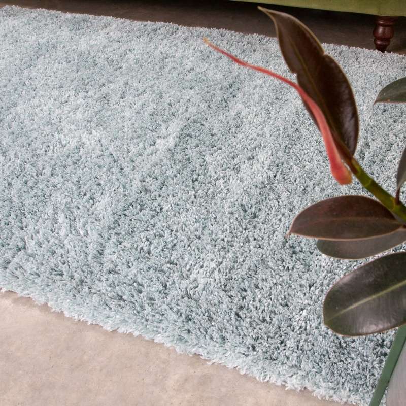 Soft Everyday Duck Egg Shaggy Rug