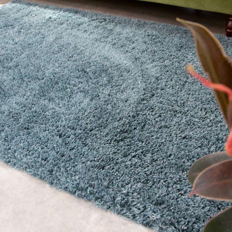 Soft Everyday Blue Shaggy Rug