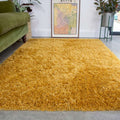 Soft Everyday Yellow Shaggy Rug