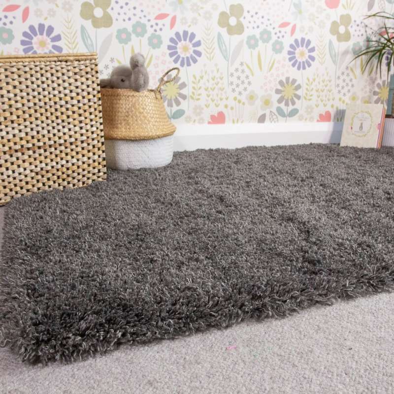 Soft Everyday Grey Shaggy Rug