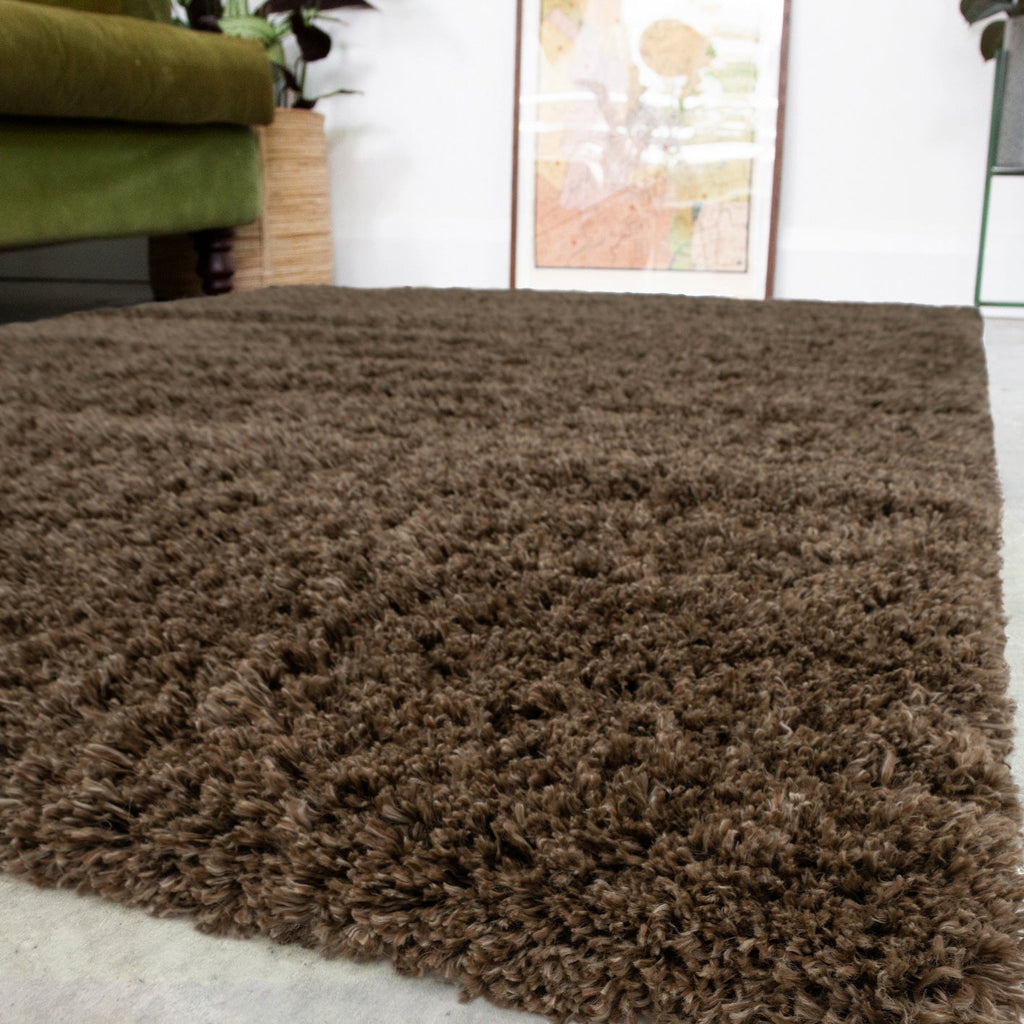 Soft Everyday Brown Shaggy Rug