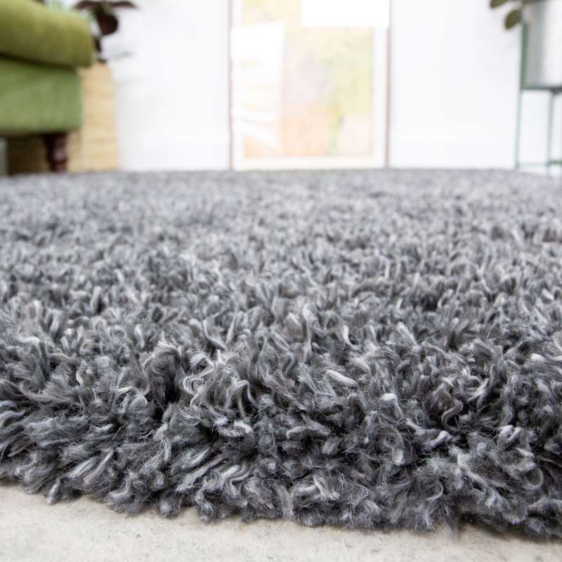 Soft Everyday Grey Shaggy Runner Rug