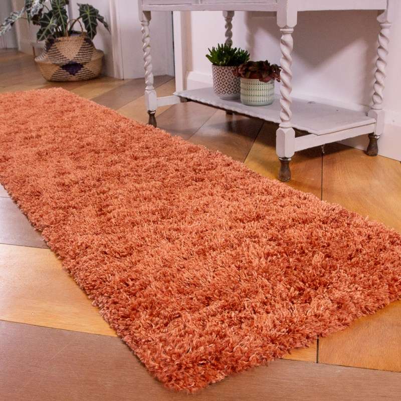 Soft Everyday Terracotta Shaggy Runner