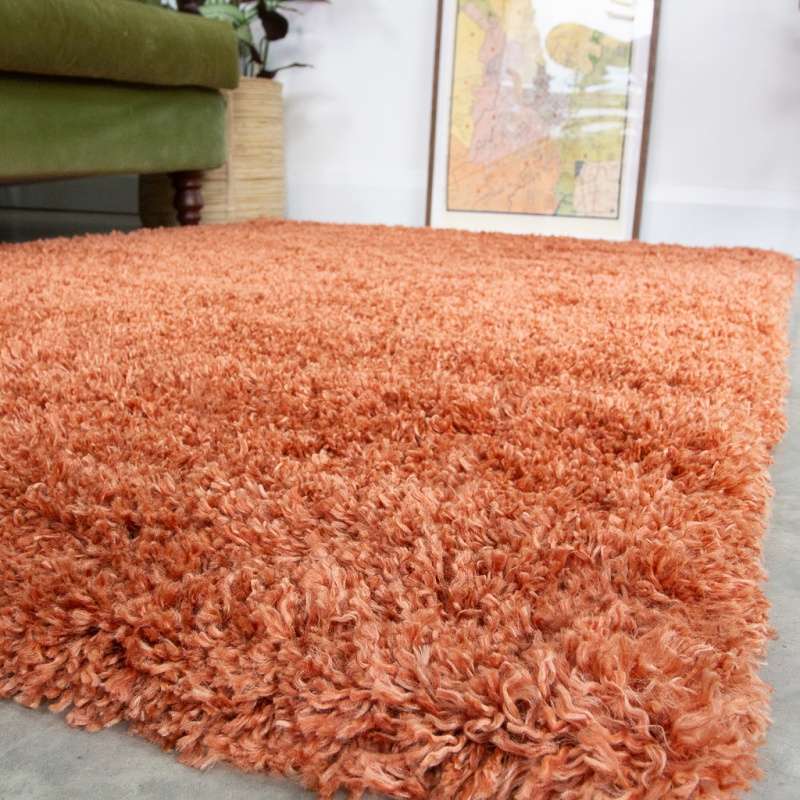 Soft Everyday Terracotta Shaggy Runner