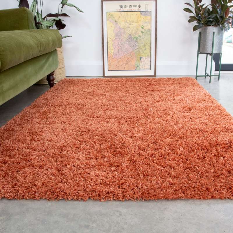 Soft Everyday Terracotta Shaggy Runner