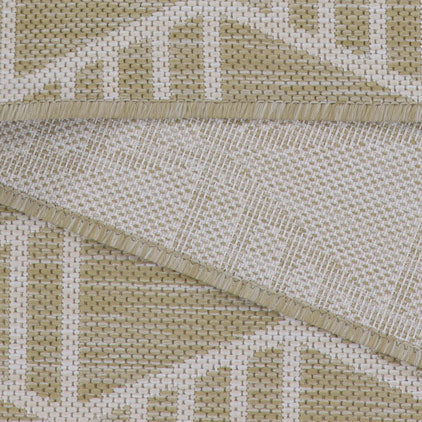 Cream Geometric Area Rug - Banyan