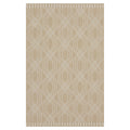 Cream Modern Geometric Area Rug - Basata