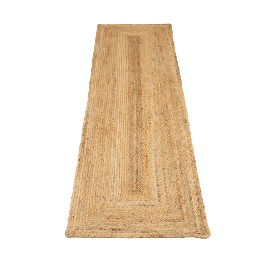 Rustic Braided Jute Runner  Rug - Althea