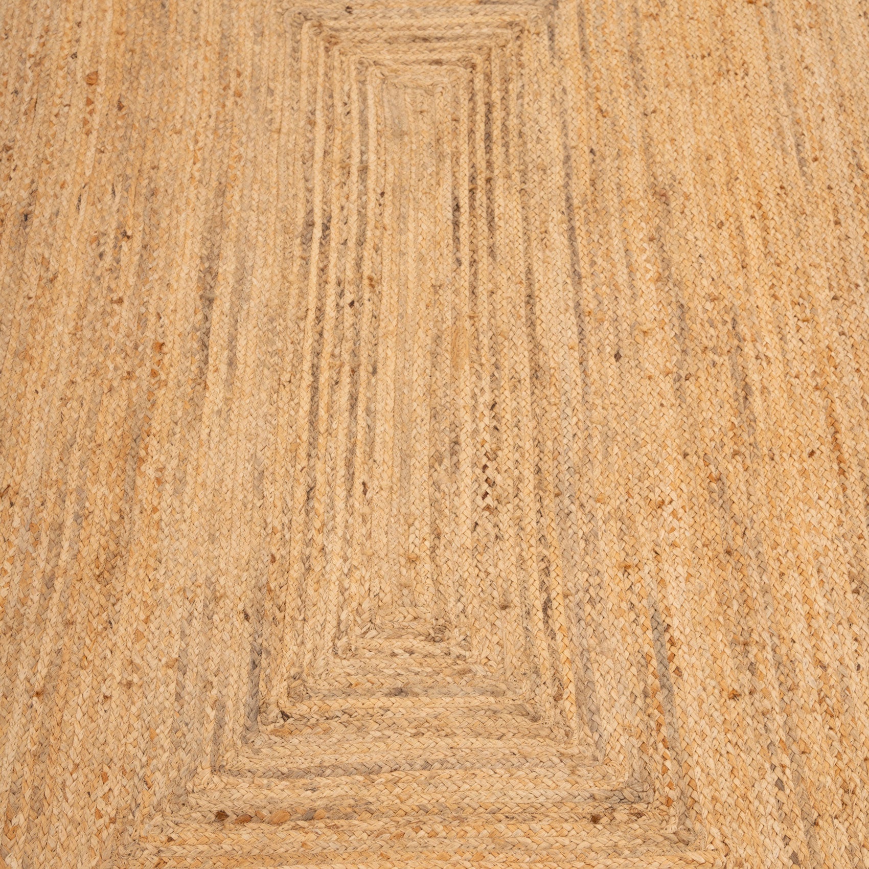 Natural Rounded Edge Jute Rug - Casper