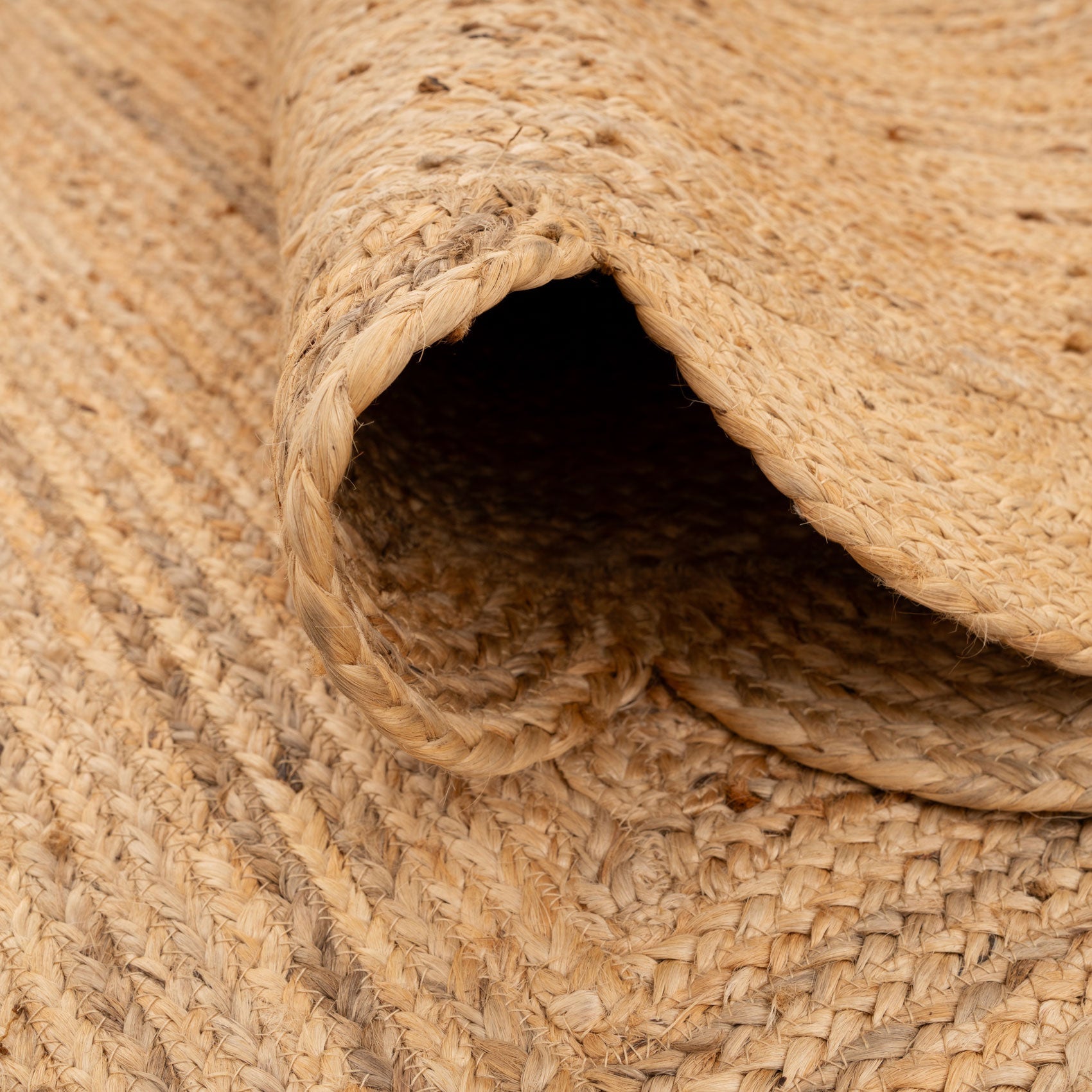 Rounded Edge Jute Runner Rug - Casper
