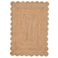 Natural Rounded Edge Jute Rug - Casper