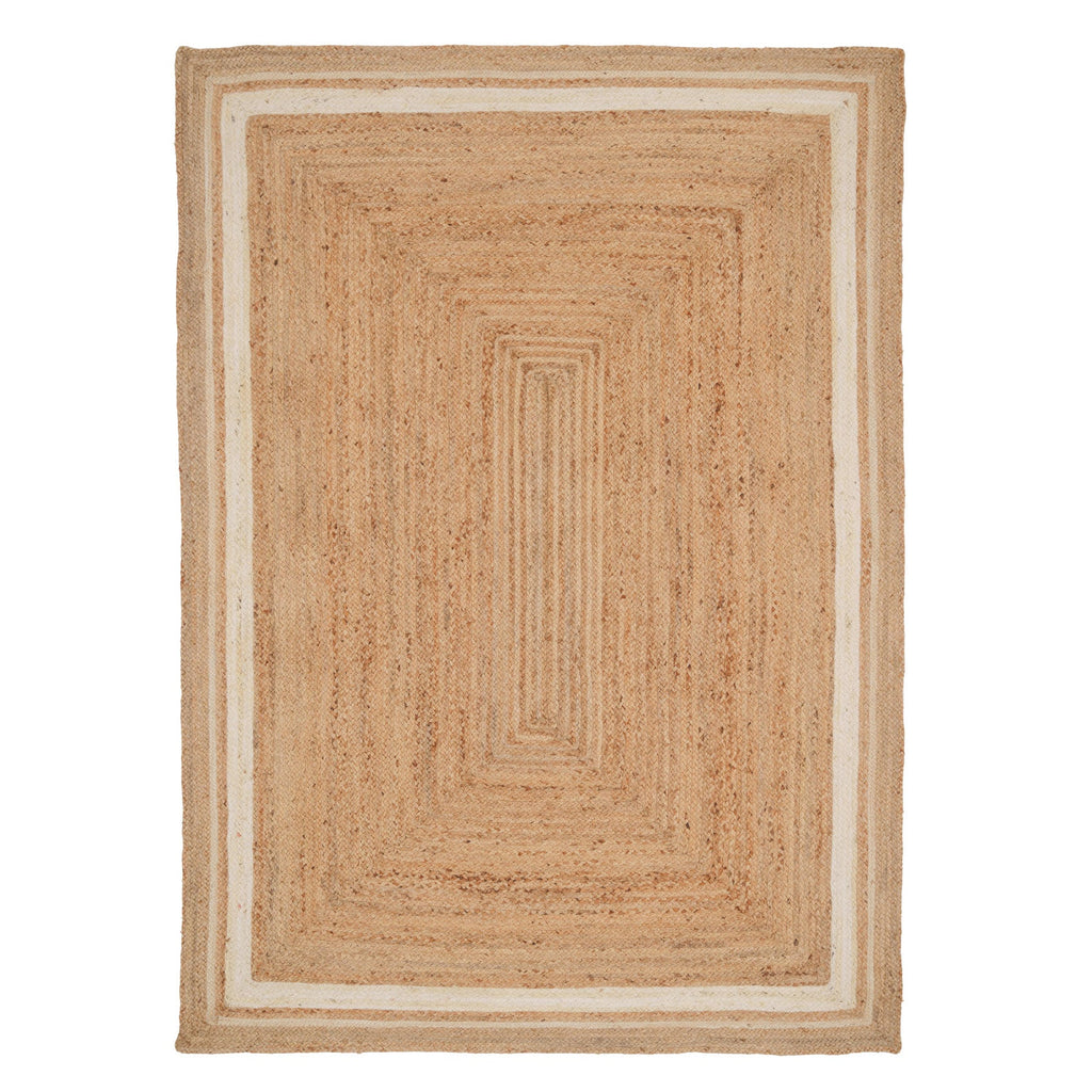 Natural Bordered Jute Rug - Laurel