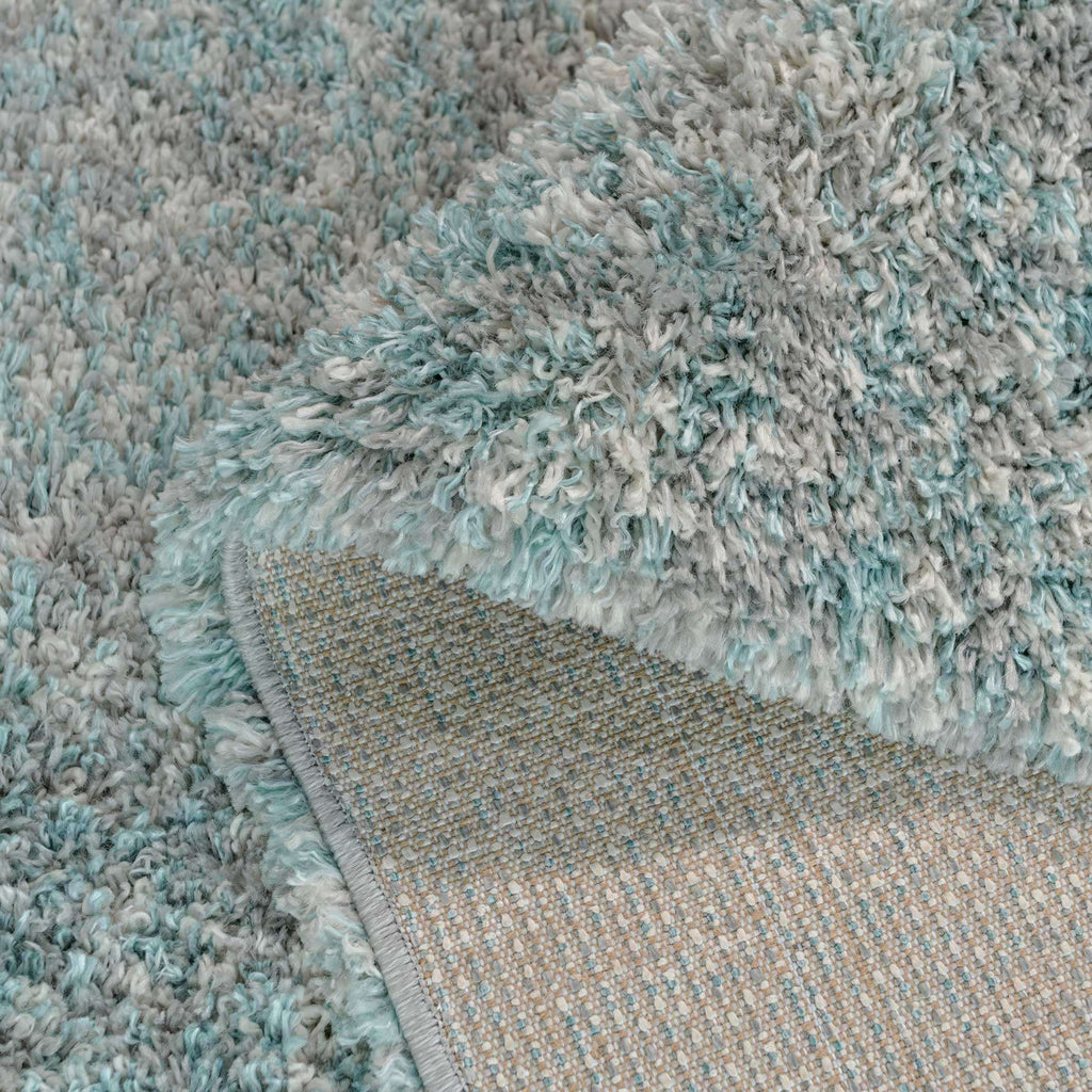 Soft Mottled Duck Egg Shaggy Runner Rug