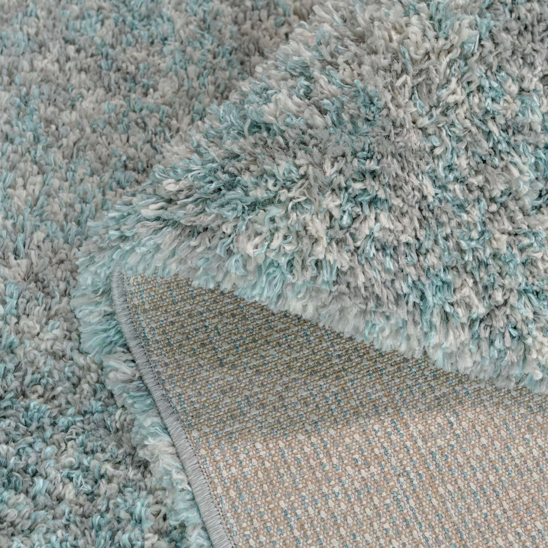 Soft Mottled Duck Egg Shaggy Runner Rug