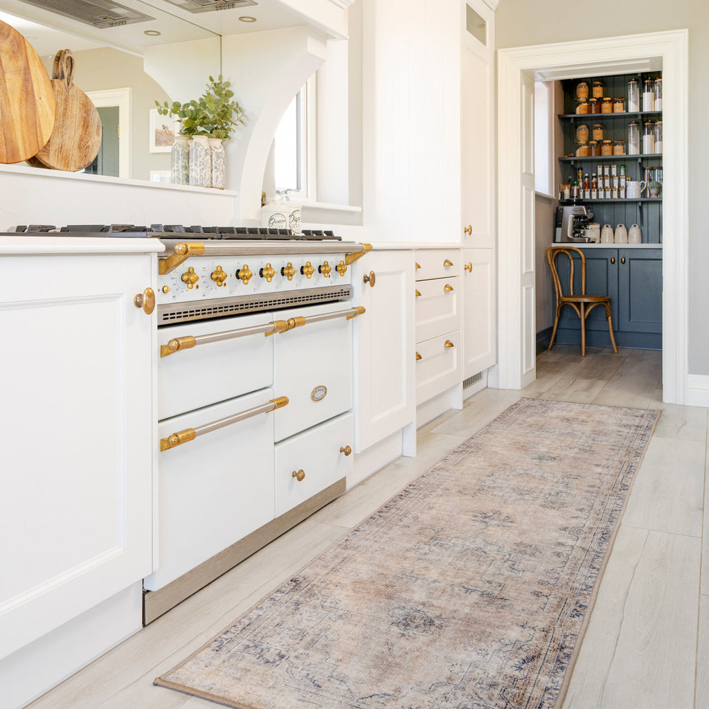 Washable Terracotta Vintage Runner - Wander