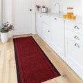 Red Hard Wearing Runner Rugs