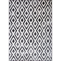 Geometric Black Ombre Living Room Rug