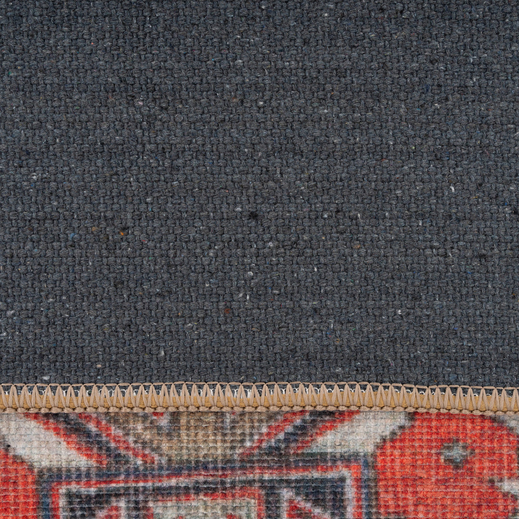 Washable Red Kazak Style Runner - Rudd