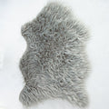 Silver Faux Fur Sheepskin