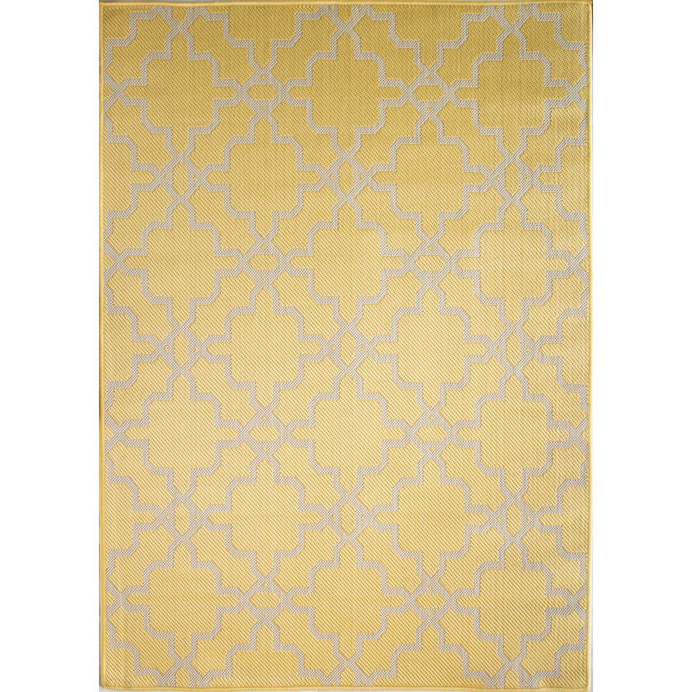 Yellow Flatweave Indoor Outdoor Rug - Darcy