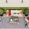 Vintage Pink Grey Outdoor Rug - Soutil