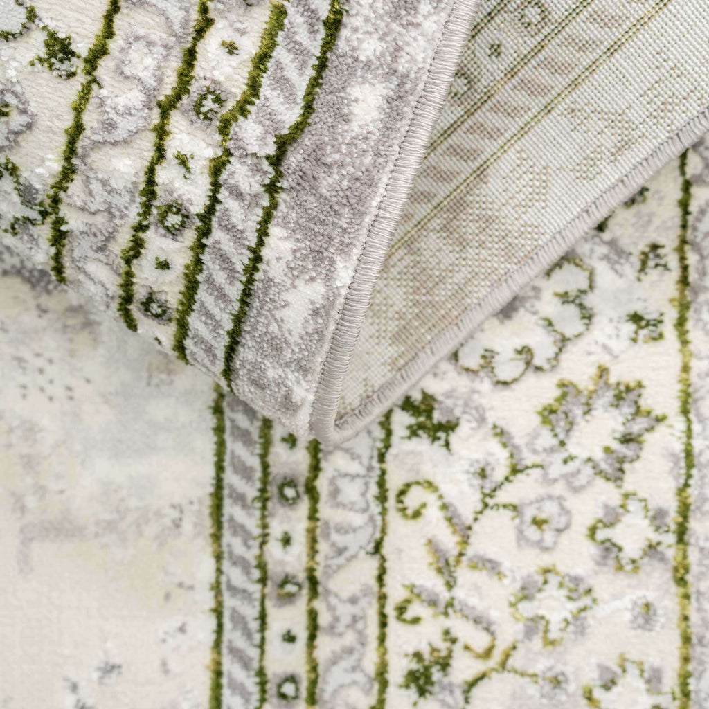 Oriental Green Distressed Runner Rugs