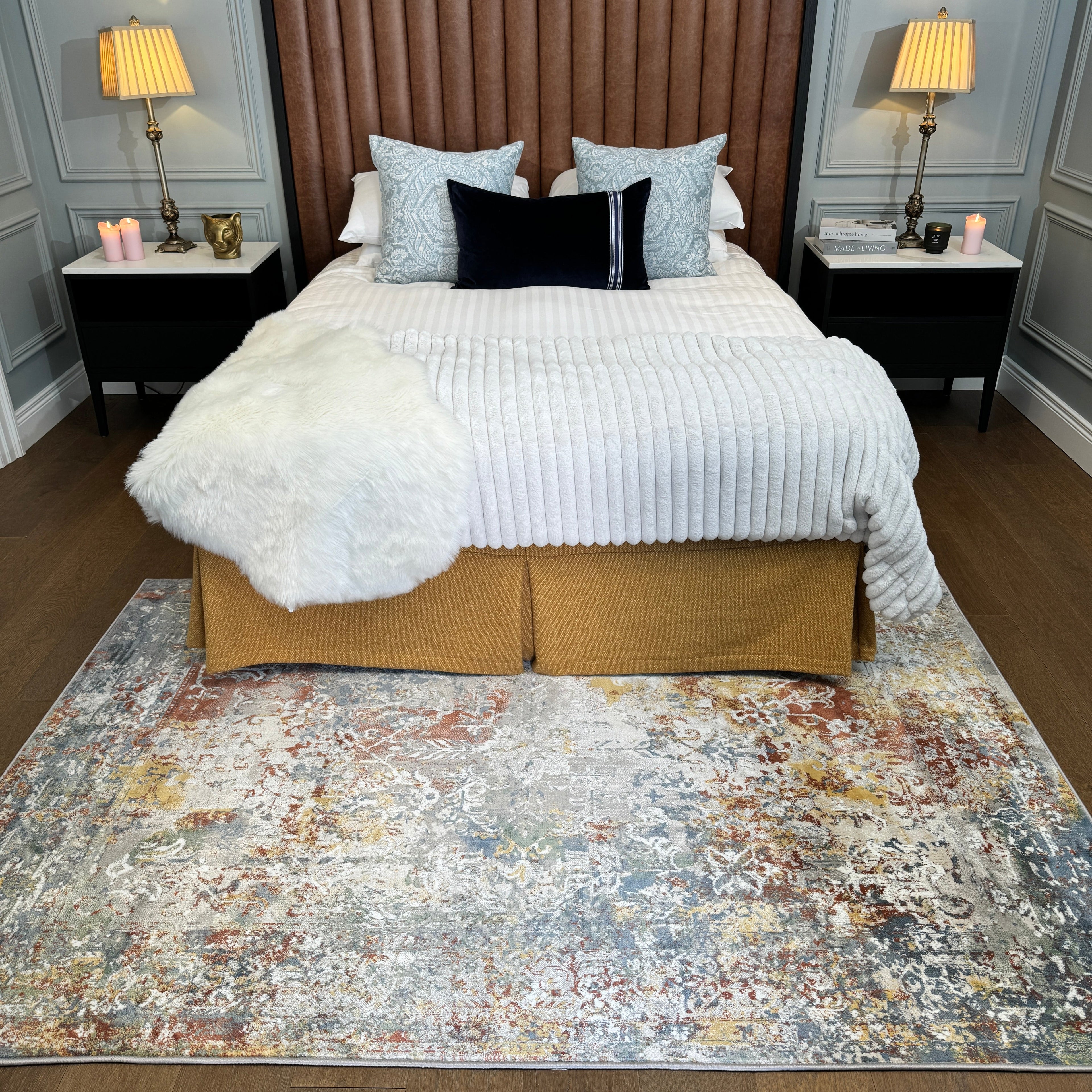 Rustic Colourful Boho Area Rug - Aiyana