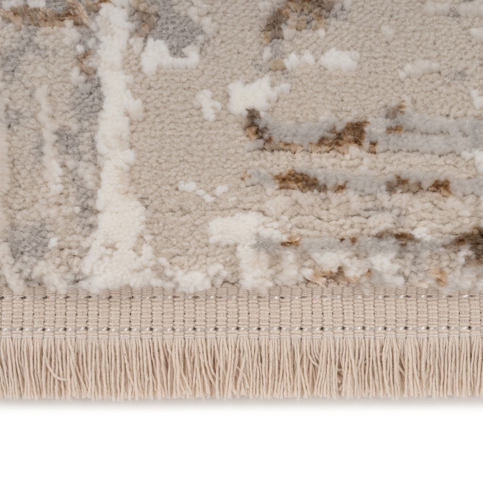 Lustre Gold Woven Print Rug - Eetu